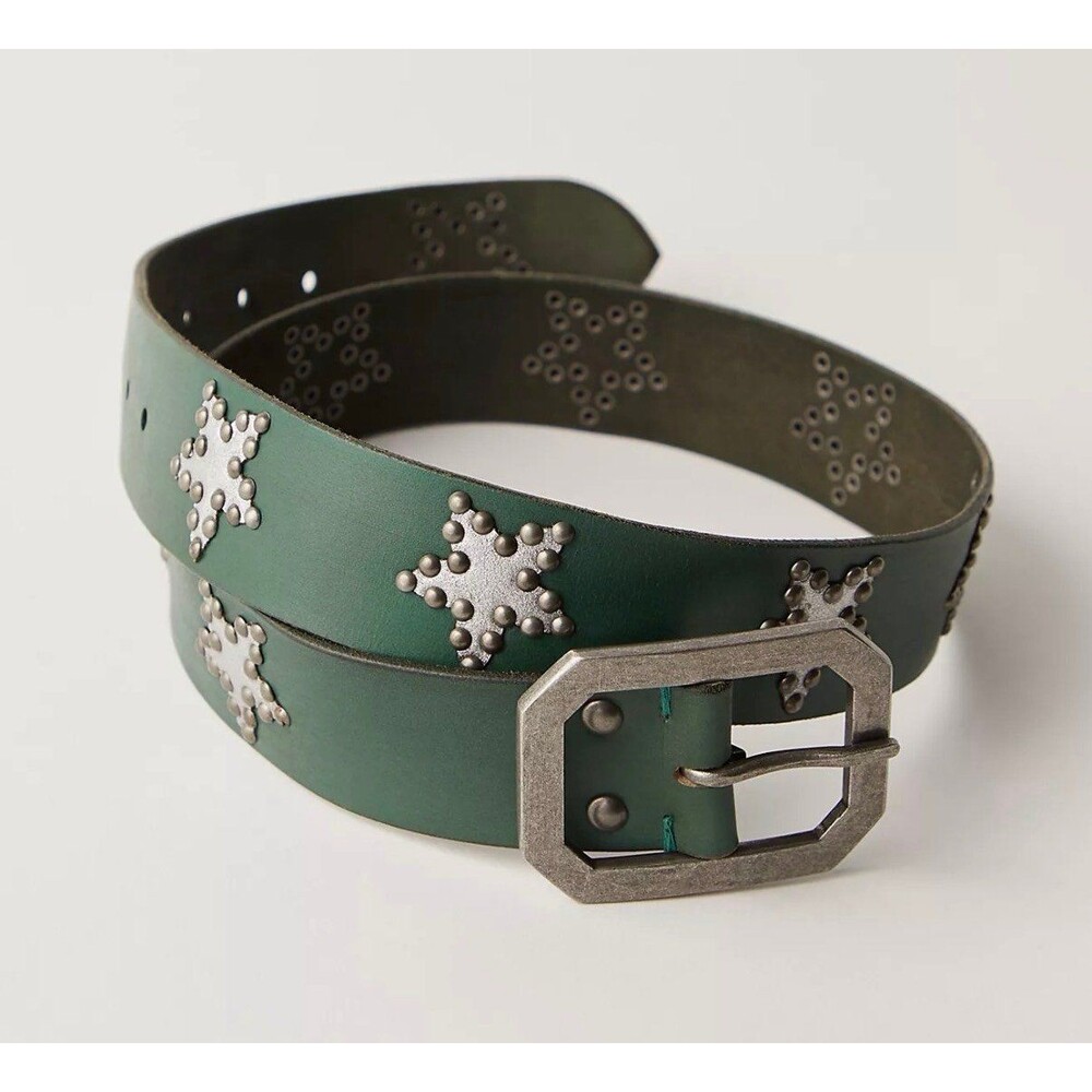 Free People, Star crossed Studded Belt, Leather, S/M